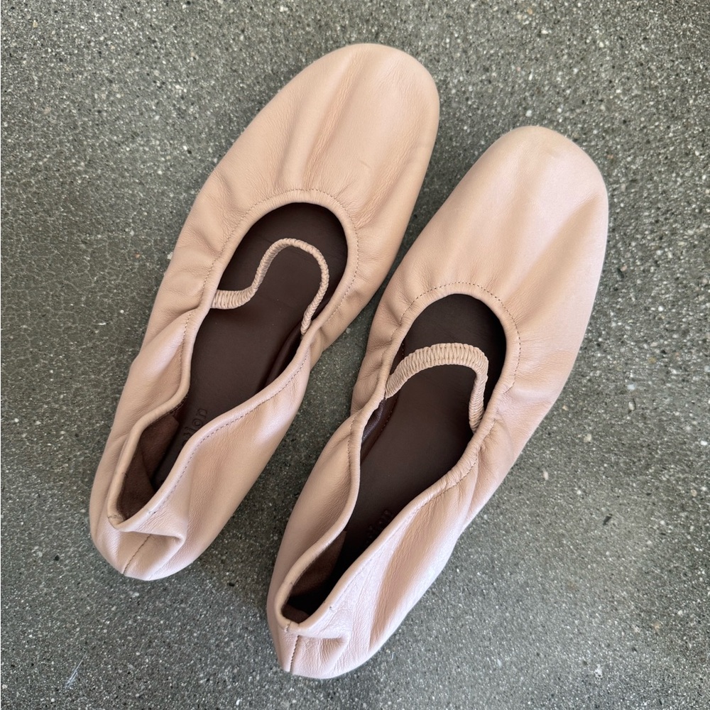 *SOLD* Pink Leather Ballet Flats by Reformation Size 7.5
